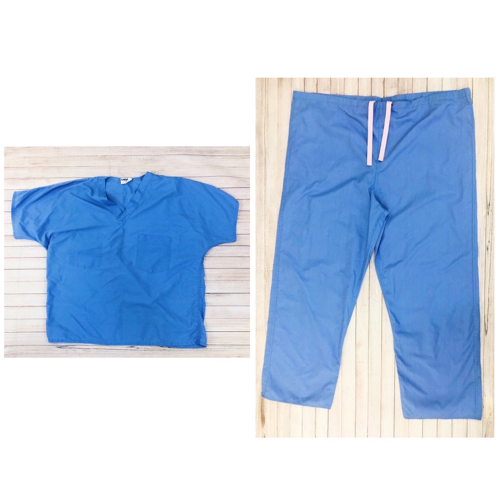 Scrubs  Set Landau Top & Standard Textile Pants XL